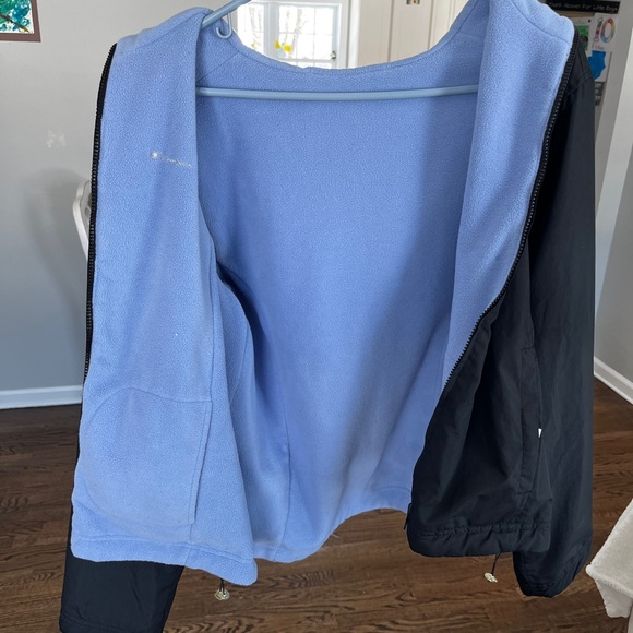 Champion Women’s Windbreaker Jacket Hooded Lightweight Black Medium - Picture 5 of 8